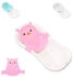 Lorelli Baby Badenetz Pinguin, Clips aus Kunststoff, Badewannennetz, ab Geburt rosa