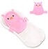 Lorelli Baby Badenetz Pinguin, Clips aus Kunststoff, Badewannennetz, ab Geburt rosa