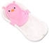 Lorelli Baby Badenetz Pinguin, Clips aus Kunststoff, Badewannennetz, ab Geburt rosa