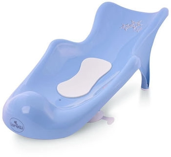 Lorelli Baby Badewannenliege mit Vakuumfüße blau Sterne