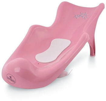 Lorelli Baby Badewannenliege mit Vakuumfüße rosa Sterne
