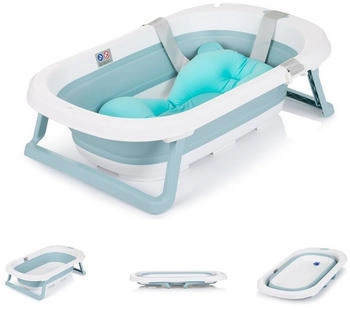 Chipolino Klappbare Badewanne Isla mit Badematte - Blau