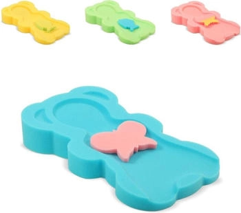 Lorelli Baby Badewanneneinlage Midi, weich, 2 Schwämme, verschiedenen Motiven blau