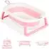 Cangaroo Terra faltbare Babybadewanne mit Digitalthermometer, 87cm, rosa (110283)