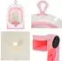 Cangaroo Terra faltbare Babybadewanne mit Digitalthermometer, 87cm, rosa (110283)