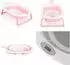 Cangaroo Terra faltbare Babybadewanne mit Digitalthermometer, 87cm, rosa (110283)