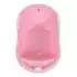 Moni Lilly Babybadewanne platzsparend mit Wasserablauf, rosa (106017)