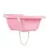 Moni Lilly Babybadewanne platzsparend mit Wasserablauf, rosa (106017)