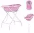 Chipolino Noemi Babybadewanne mit klappbarem Ständer, rosa (VKNOE0243PI)