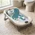Relaxdays Faltbare Babybadewanne mit Kissen, bis 30kg, 20x78x50cm (creme/grau)