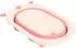 KIKKABOO Foldy faltbare Babybadewanne mit Wasserablauf, rosa (31402010022)