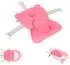 KIKKABOO Badekissen Bär Wannenauflage mit Clips, pink