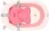 KIKKABOO Badekissen Bär Wannenauflage mit Clips, pink