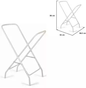 Moni Lilly Babybadewannenständer faltbar, 86cm, weiß (106292)