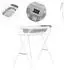Chipolino Slim Babybadewannen-Set mit Ständer 90cm, Ablage, Thermometer, klappbar (VKSLI0251GY)