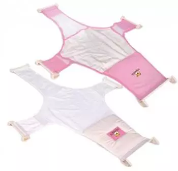 Moni Babywannennetz 8854 rosa, Kunststoff-Clips, ab Geburt (103593)