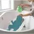 Relaxdays Baby-Badeset mit Haarwascheimer, rutschfest, grau (10053928)