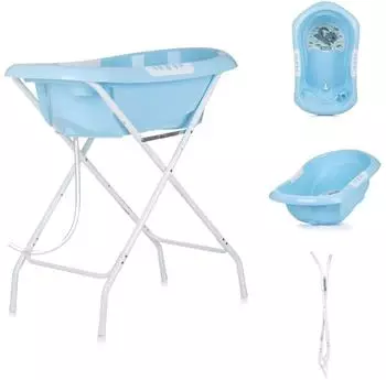 Chipolino Noemi Babybadewanne mit St&auml;nder, klappbar, blau (VKNOE0242BL)
