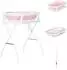 Chipolino Malibu Babybadewannen-Set mit Ständer, klappbar, rosa (VKMAL0253PI)