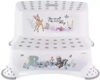Keeeper Tritthocker Igor, Bambi, f&uuml;r Kinder, aus Kunststoff, 2 Stufen, wei&szlig;