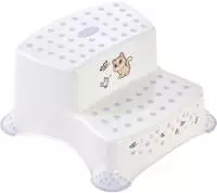 keeeper 1003110034300, keeeper kids Tritthocker "igor cats", 2-stufig, wei&szlig; mit