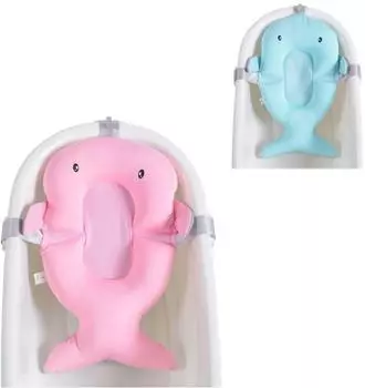 Cangaroo Bailey Babybadenetz Badeauflage, Kunststoff-Clips, rosa (108942)