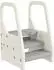 AIYAPLAY Tritthocker 3 Stufen höhenverstellbar, Kunststoff, grau (42x65.5x43cm)