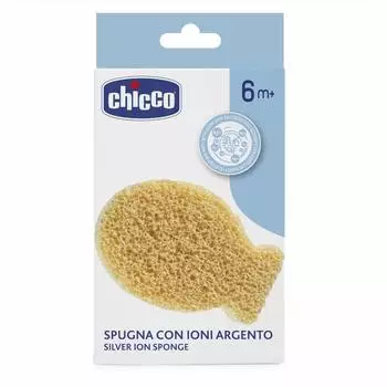 Chicco Badeschwamm mit Silberionen, gelb, ab 6 Monaten