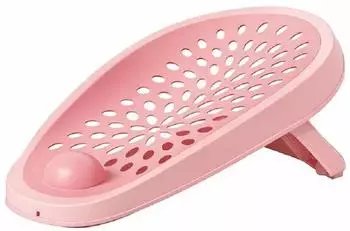 Chipolino Fancy Babybadewannen-Sitz, Wanneneinlage, Soft-Touch, rutschfest, rosa (PZKFA0222PI)
