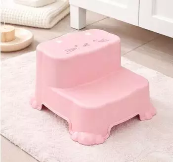 Mojawo Kinder-Tritthocker rutschfest, Kunststoff, pink (36x36xH22cm)