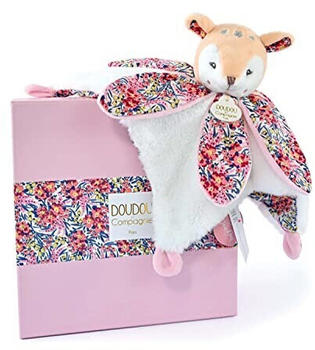 Doudou White Fawn Cuddly Toy With Petals Boh' Aime