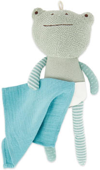 Bieco Frosch Kuscheltier mit Schmusetuch