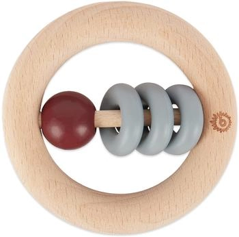 Bieco Holz Beißring mit Silikonball Rund