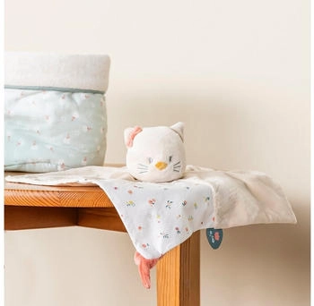Nattou Flat soft toy Lana the cat beige 27 x 27 cm