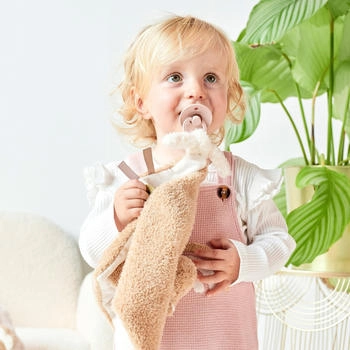 Nattou Large flat comforter Ourson light brown 35 x 35 cm