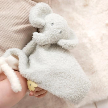 Nattou Flat comforter Elephant grey 39 x 39 cm