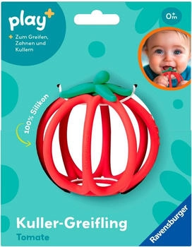 Ravensburger Play+ Kuller-Greifling: Tomate - Zahnungshilfe, Silikon Baby-Spielzeug (12034045)