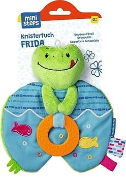 Ravensburger Knistertuch Frida Schmusetuch mit Beißring und Knister-Geräusch (04574)