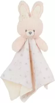Gund Schmusetuch H&auml;schen 25cm, 100% recyceltes Material, rosa/creme (6068580)