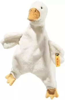 Steiff Gilda Gans Schmusetuch, Pl&uuml;sch, wei&szlig;, 28cm (242861)