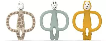 Matchstick Monkey Bei&szlig;ring Geschenkset Ludo L&ouml;we, Gigi Giraffe & Affe, 3er-Pack