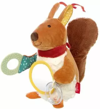 Sigikid Aktiv-Eichh&ouml;rnchen Yellow, 21cm, Babyaktivspielzeug (43022)
