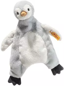 Steiff Lio Pinguin Schmusetuch, Pl&uuml;sch, 26cm, hellgrau (242823)