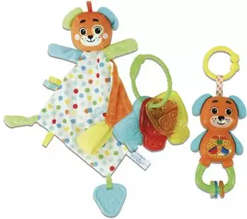 Clementoni Baby Gift Set Puppy, Blau, 3-teilig (17804)