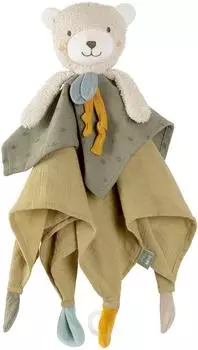 Fehn NATUR 3.0 Schmusetuch B&auml;r mit Schnullerring, 35cm (048063)