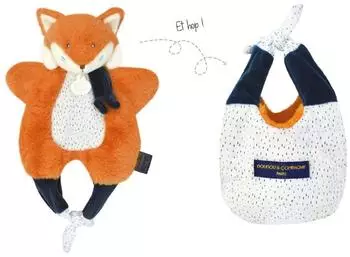 Doudou Les Petits Futés Fuchs Schmusetuch 3-in-1 (DC3828)