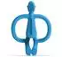 Matchstick Monkey Monkey Teether Silikon-Beißring & Gel-Applikator, blau, BPA-frei