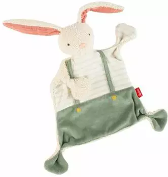 Sigikid Schnuffeltuch Hase, Baumwolle, gr&uuml;n (31045)