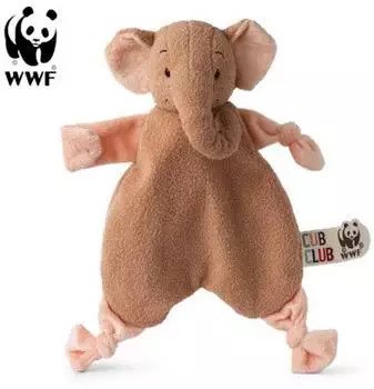 WWF Cub Club Schmusetuch Ebu der Elefant, beige, 30cm