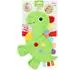 TOI-TOYS Little Stars Dino Baby-Schmusetuch mit Knistertuch (ab 0 Monate)